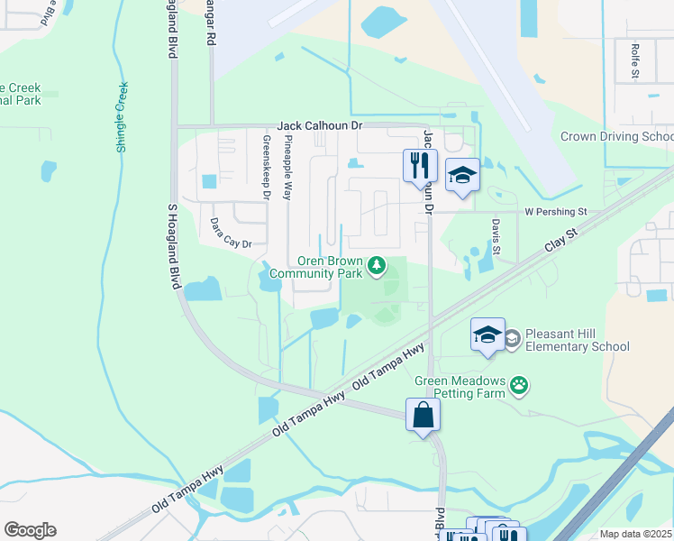 map of restaurants, bars, coffee shops, grocery stores, and more near 3707 North Fruitloop Circle in Kissimmee
