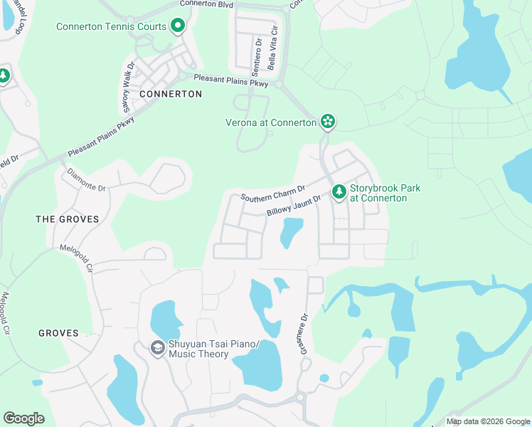 map of restaurants, bars, coffee shops, grocery stores, and more near 21454 Billowy Jaunt Drive in Land O' Lakes