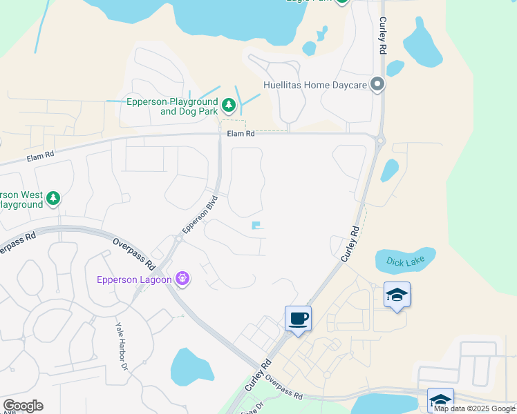 map of restaurants, bars, coffee shops, grocery stores, and more near 8938 Bower Bass Circle in Wesley Chapel