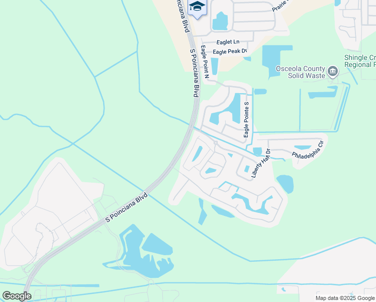 map of restaurants, bars, coffee shops, grocery stores, and more near 4773 Coral Castle Drive in Kissimmee