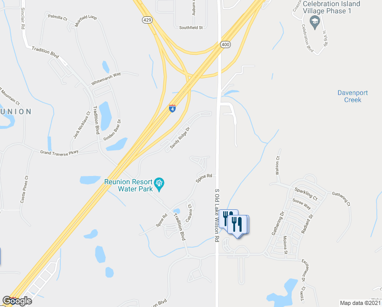 map of restaurants, bars, coffee shops, grocery stores, and more near 1114 Sunset View Circle in Four Corners