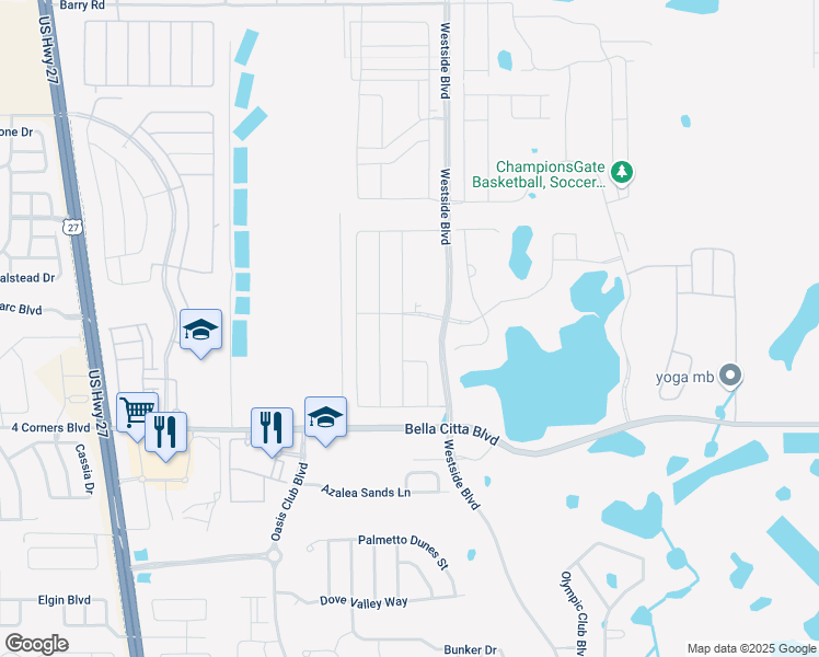 map of restaurants, bars, coffee shops, grocery stores, and more near 1152 Challenge Drive in Four Corners