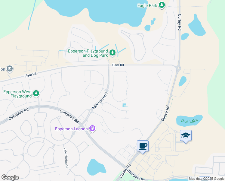 map of restaurants, bars, coffee shops, grocery stores, and more near 8266 Bower Bass Circle in Wesley Chapel
