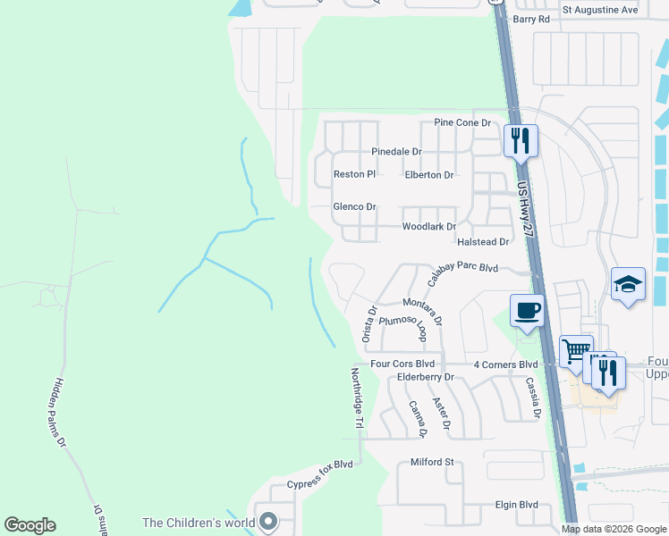 map of restaurants, bars, coffee shops, grocery stores, and more near 515 Tupelo Circle in Davenport