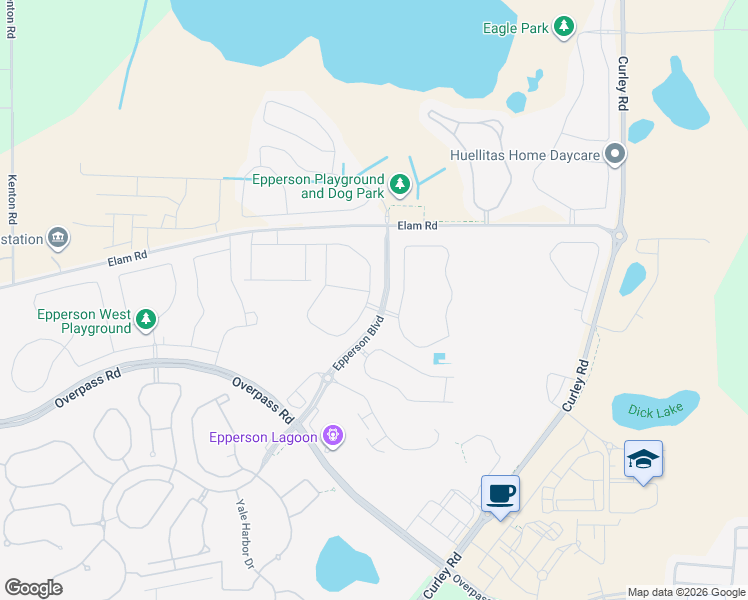 map of restaurants, bars, coffee shops, grocery stores, and more near 31850 Lily Arbor Way in Wesley Chapel