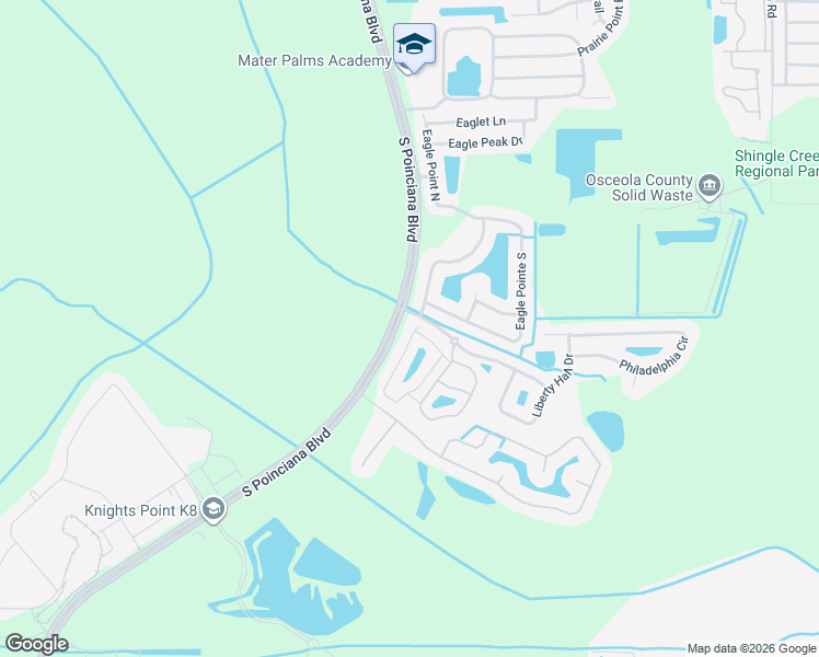 map of restaurants, bars, coffee shops, grocery stores, and more near 4768 Coral Castle Drive in Kissimmee