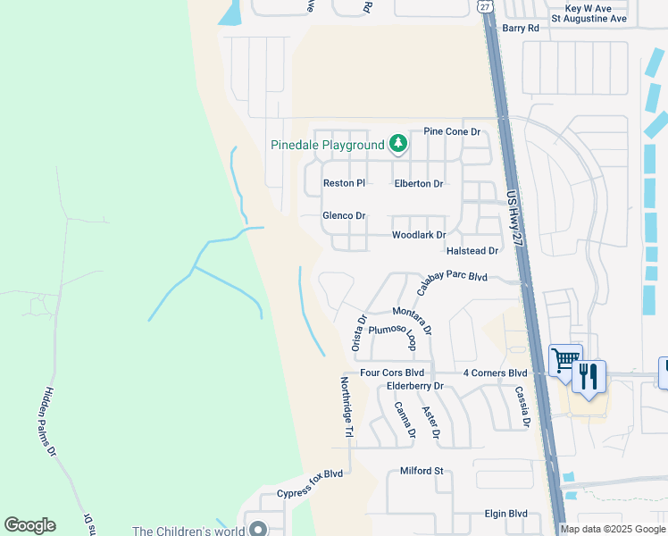 map of restaurants, bars, coffee shops, grocery stores, and more near 462 Tupelo Circle in Davenport