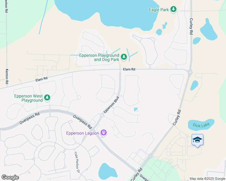map of restaurants, bars, coffee shops, grocery stores, and more near 31850 Lily Arbor Way in Wesley Chapel
