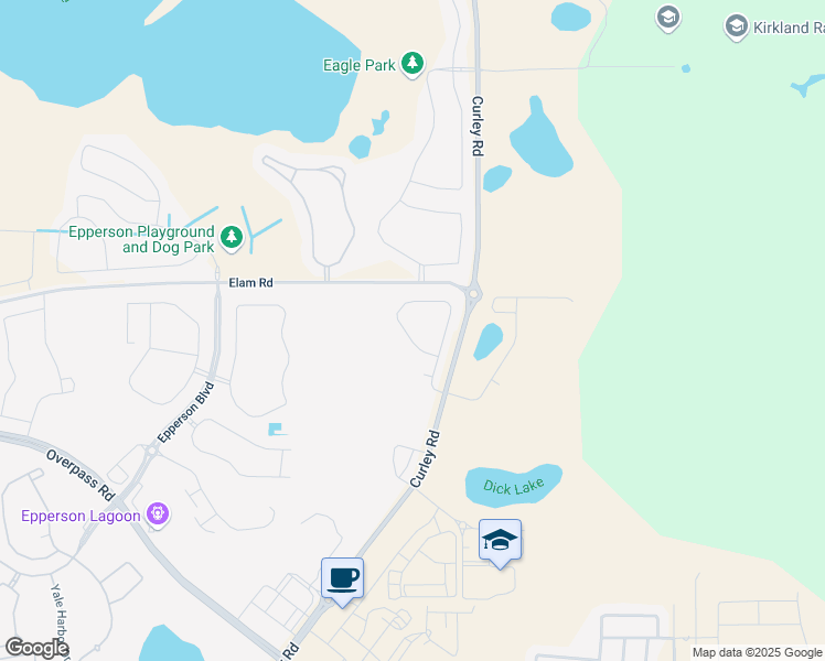 map of restaurants, bars, coffee shops, grocery stores, and more near 31592 Elam Road in Wesley Chapel