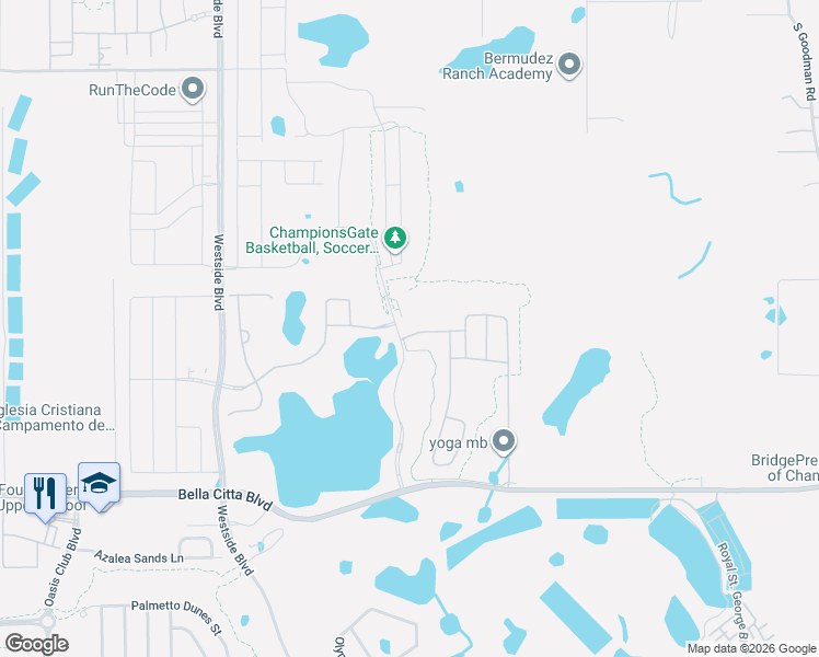map of restaurants, bars, coffee shops, grocery stores, and more near 8833 Beth Page Lane in Davenport
