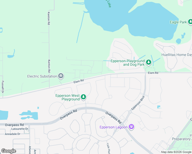 map of restaurants, bars, coffee shops, grocery stores, and more near 31526 Elam Road in Wesley Chapel