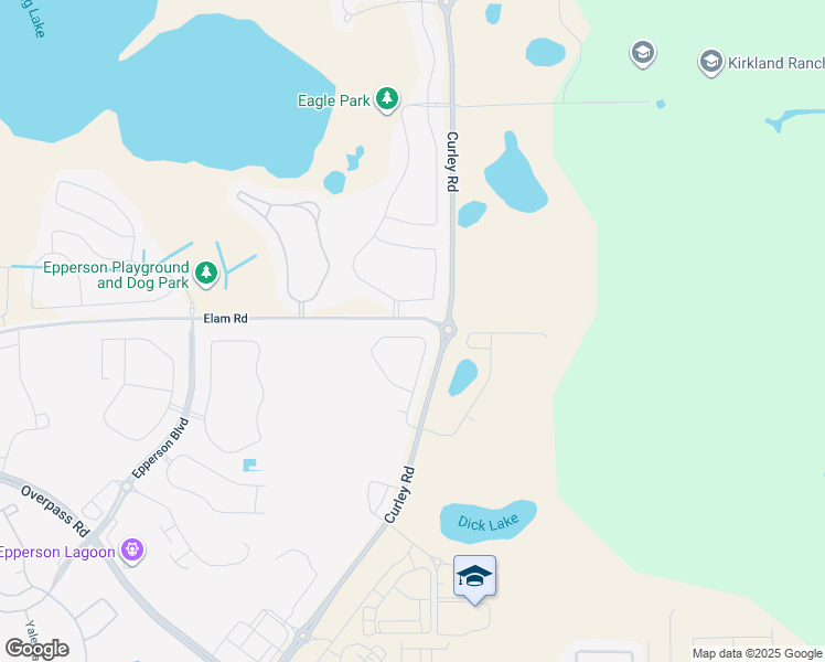 map of restaurants, bars, coffee shops, grocery stores, and more near 8252 Curley Road in Wesley Chapel