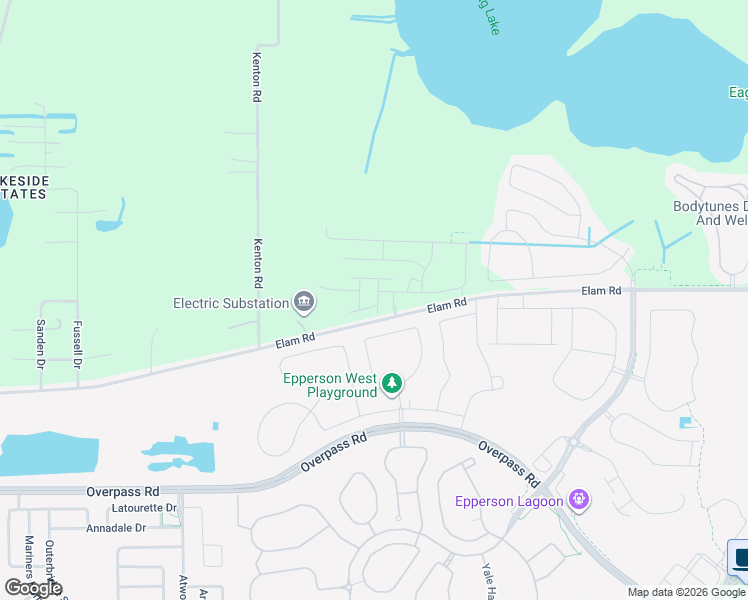 map of restaurants, bars, coffee shops, grocery stores, and more near 31518 Elam Road in Wesley Chapel