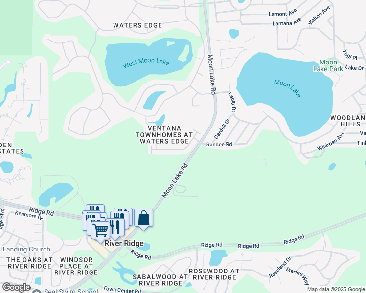 map of restaurants, bars, coffee shops, grocery stores, and more near 11817 Castine Street in New Port Richey