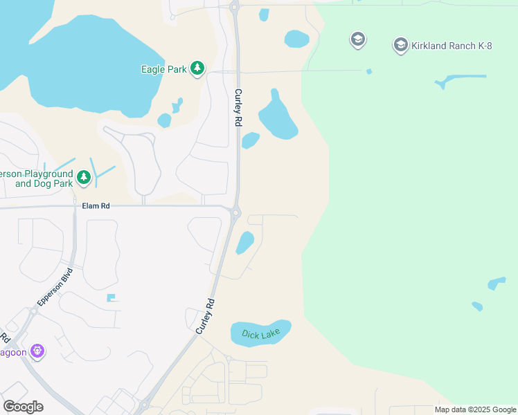 map of restaurants, bars, coffee shops, grocery stores, and more near 8252 Curley Road in Wesley Chapel