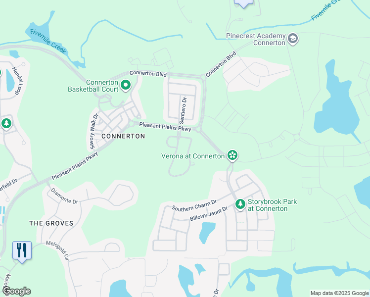map of restaurants, bars, coffee shops, grocery stores, and more near 8109 Swiss Chard Circle in Land O' Lakes