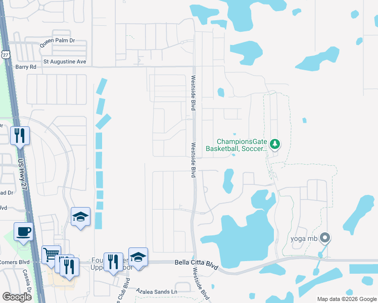 map of restaurants, bars, coffee shops, grocery stores, and more near in 