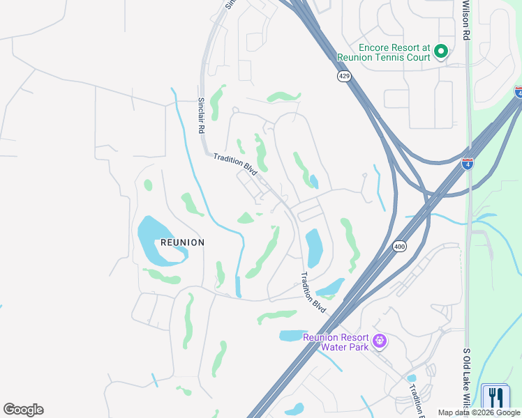 map of restaurants, bars, coffee shops, grocery stores, and more near 7880 Nicklaus Cluhouse Ln in Kissimmee