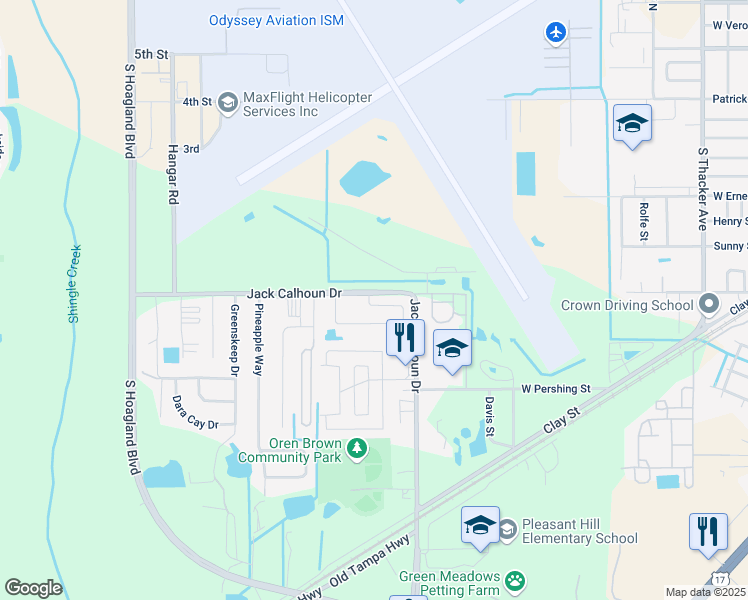 map of restaurants, bars, coffee shops, grocery stores, and more near 1001 Golfside Court in Kissimmee