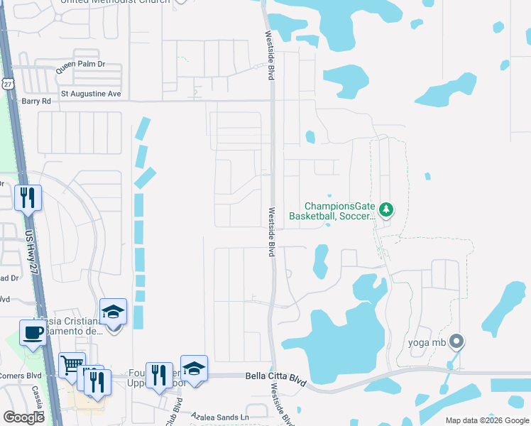 map of restaurants, bars, coffee shops, grocery stores, and more near in 