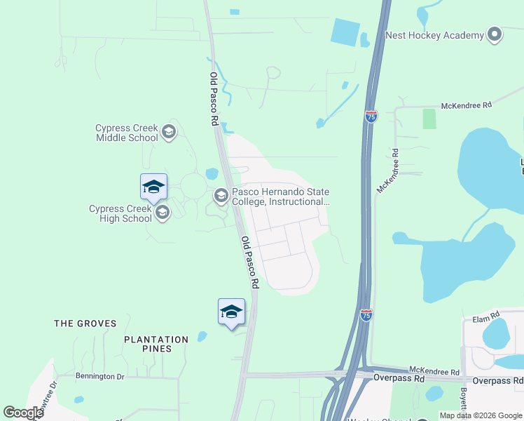 map of restaurants, bars, coffee shops, grocery stores, and more near 8609 Broadstone Drive in Wesley Chapel