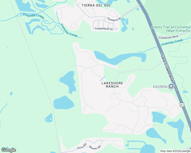 map of restaurants, bars, coffee shops, grocery stores, and more near 19152 Sunset Bay Drive in Land O' Lakes