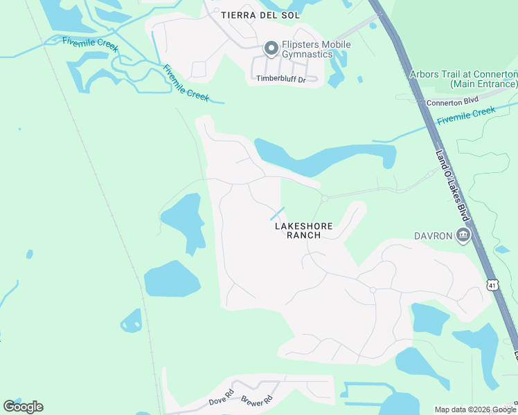 map of restaurants, bars, coffee shops, grocery stores, and more near 19152 Sunset Bay Drive in Land O' Lakes