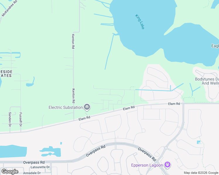 map of restaurants, bars, coffee shops, grocery stores, and more near 31243 Paper Birch Street in Wesley Chapel