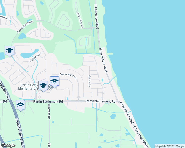 map of restaurants, bars, coffee shops, grocery stores, and more near 3007 Lady Mae Lane in Kissimmee