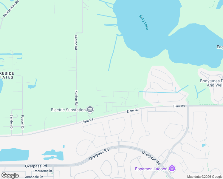 map of restaurants, bars, coffee shops, grocery stores, and more near 31231 Paper Birch Street in Wesley Chapel