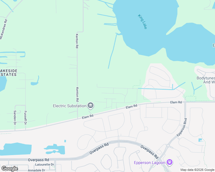map of restaurants, bars, coffee shops, grocery stores, and more near 31197 Paper Birch Street in Wesley Chapel