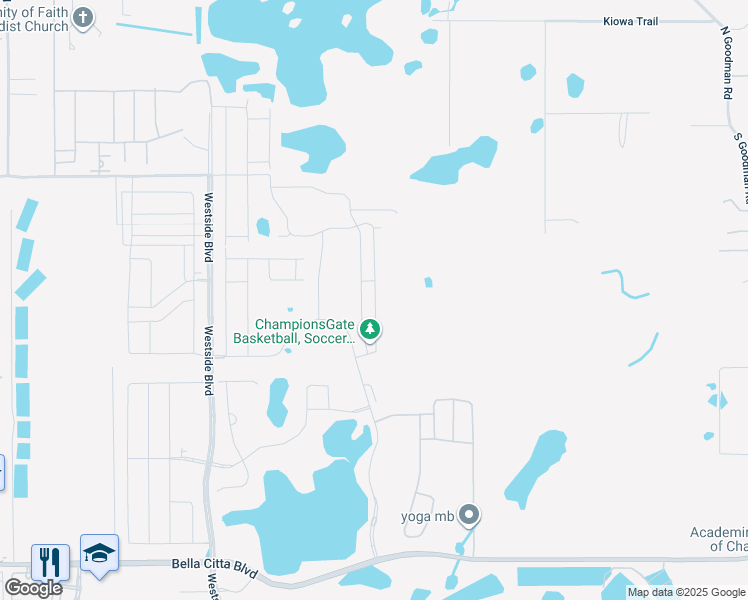map of restaurants, bars, coffee shops, grocery stores, and more near 8864 Cabot Cliffs Drive in Four Corners