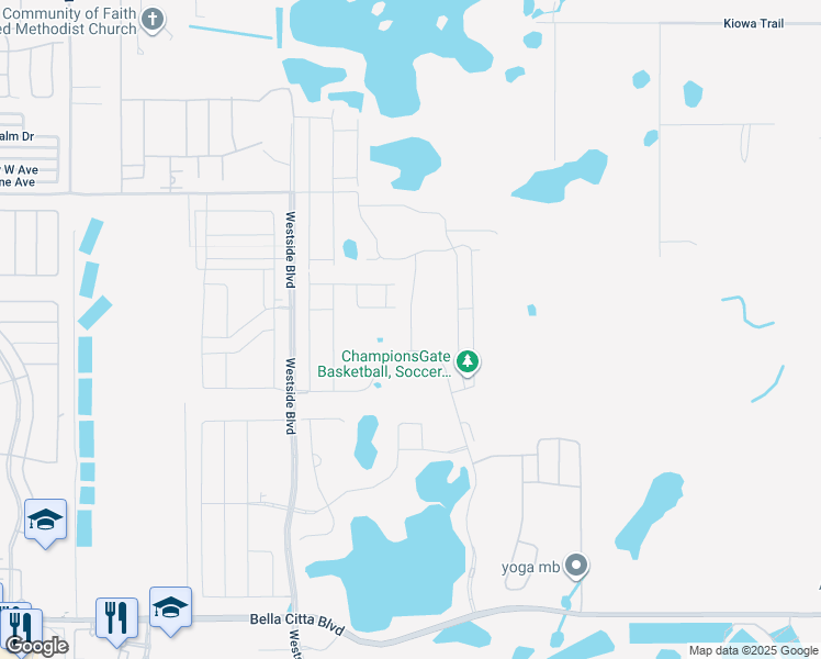map of restaurants, bars, coffee shops, grocery stores, and more near 771 Pebble Beach Drive in Four Corners