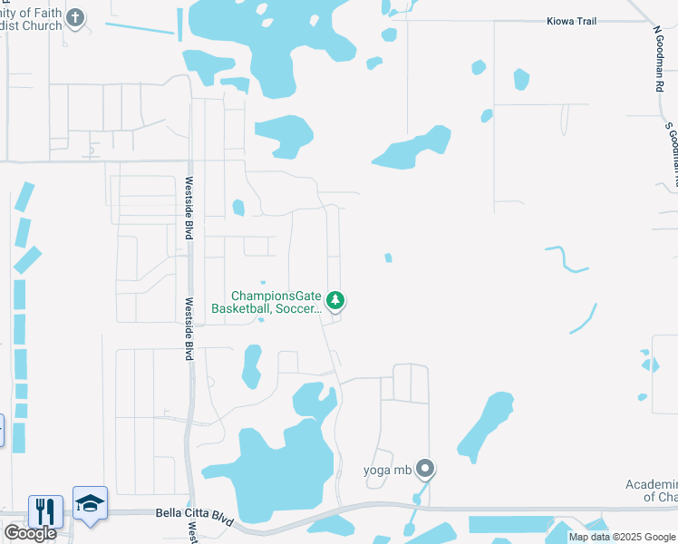 map of restaurants, bars, coffee shops, grocery stores, and more near 8864 Cabot Cliffs Drive in Four Corners