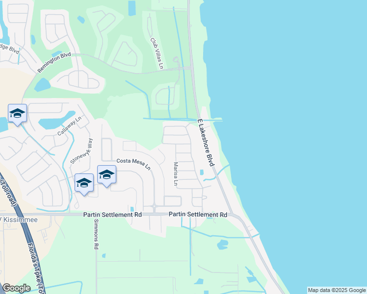 map of restaurants, bars, coffee shops, grocery stores, and more near 619 Star Magnolia Drive in Kissimmee