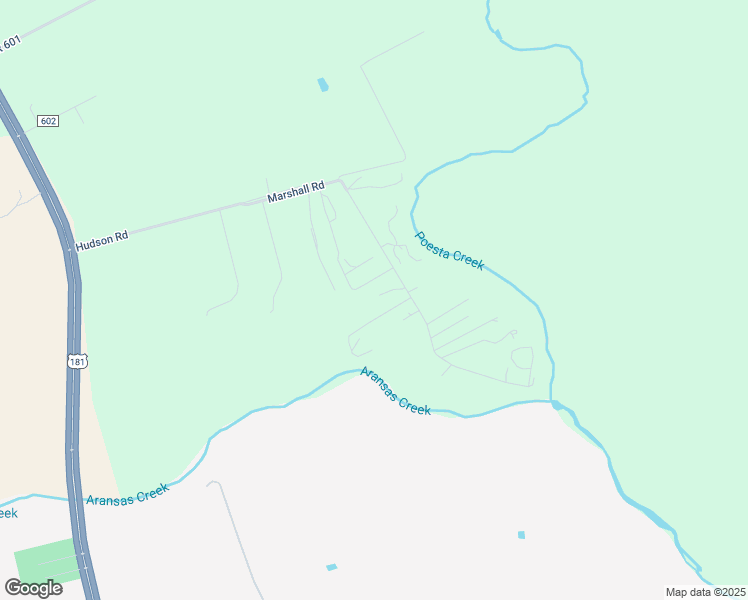 map of restaurants, bars, coffee shops, grocery stores, and more near 608 Marshall Lane in Beeville