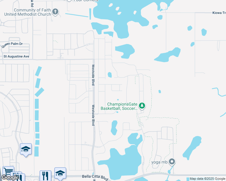 map of restaurants, bars, coffee shops, grocery stores, and more near 880 Pebble Beach Drive in Four Corners