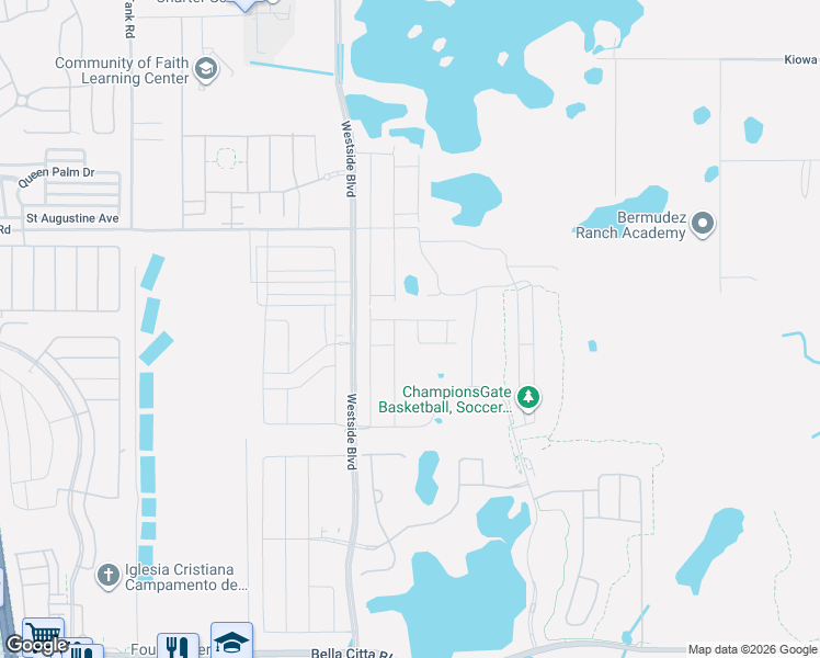 map of restaurants, bars, coffee shops, grocery stores, and more near 392 Ocean Course Avenue in Four Corners