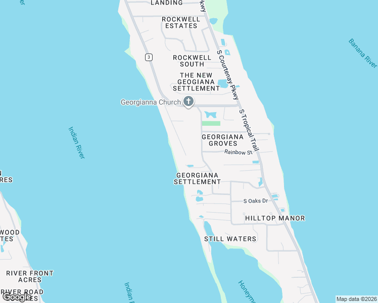 map of restaurants, bars, coffee shops, grocery stores, and more near 4080 Old Settlement Road in Merritt Island