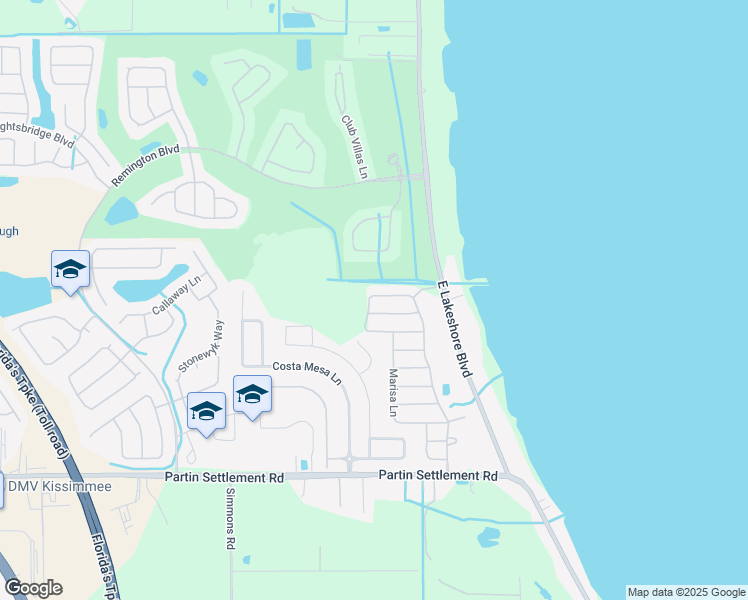 map of restaurants, bars, coffee shops, grocery stores, and more near 732 Star Magnolia Drive in Kissimmee