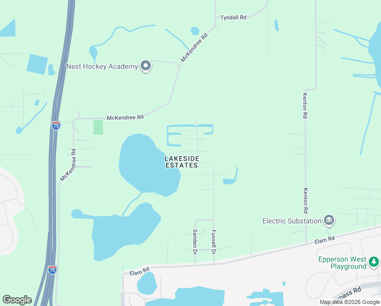 map of restaurants, bars, coffee shops, grocery stores, and more near 8807 Overlook Drive in Wesley Chapel