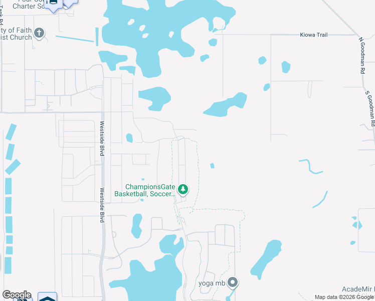 map of restaurants, bars, coffee shops, grocery stores, and more near 567 Ocean Course Avenue in Kissimmee