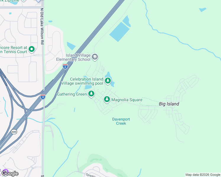 map of restaurants, bars, coffee shops, grocery stores, and more near in Davenport