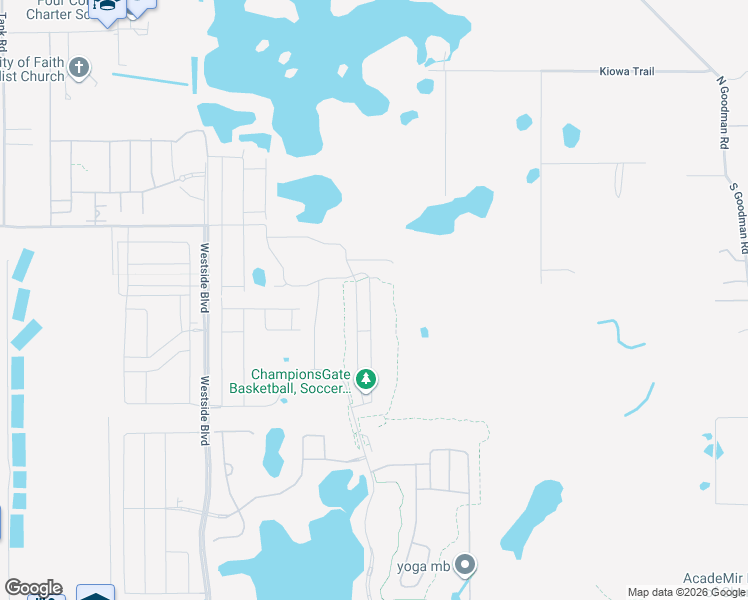 map of restaurants, bars, coffee shops, grocery stores, and more near 567 Ocean Course Avenue in Kissimmee