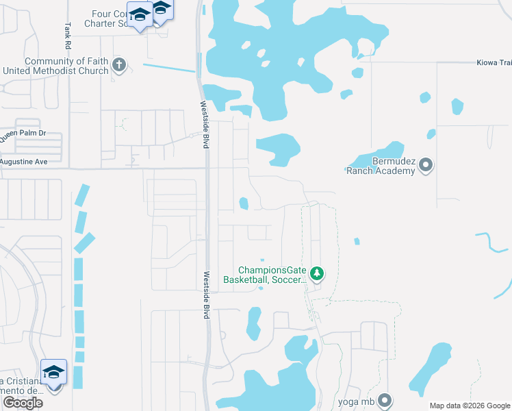 map of restaurants, bars, coffee shops, grocery stores, and more near 333 Ocean Course Avenue in Kissimmee