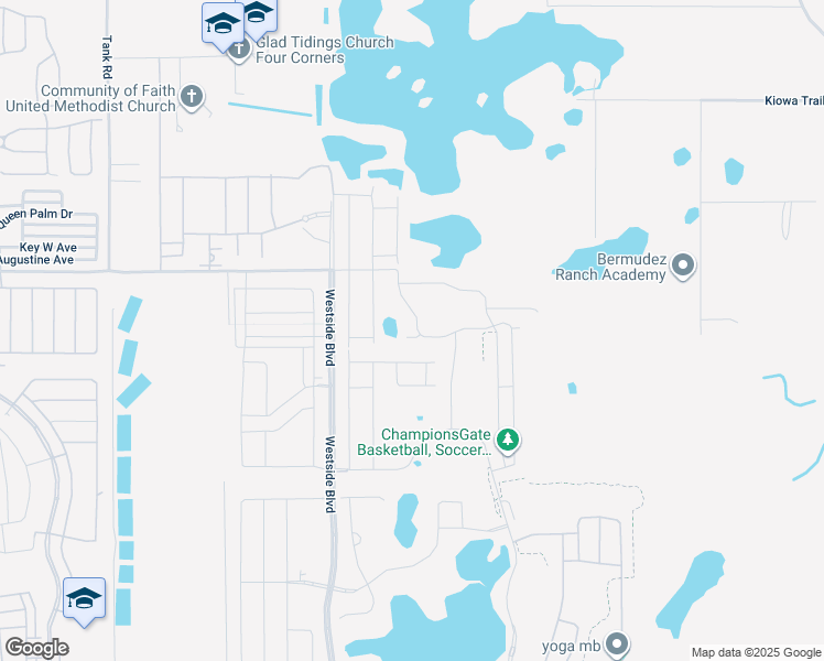 map of restaurants, bars, coffee shops, grocery stores, and more near 428 Ocean Course Avenue in Kissimmee