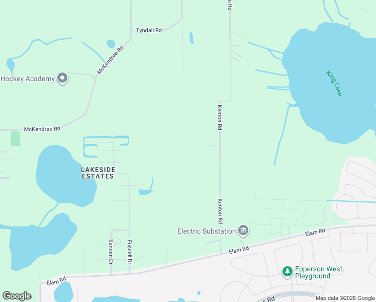 map of restaurants, bars, coffee shops, grocery stores, and more near 8915 Kenton Road in Wesley Chapel