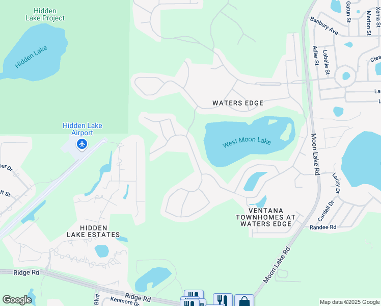 map of restaurants, bars, coffee shops, grocery stores, and more near 11324 Biddeford Place in New Port Richey