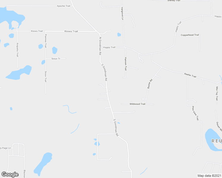 map of restaurants, bars, coffee shops, grocery stores, and more near 343 South Goodman Road in Kissimmee