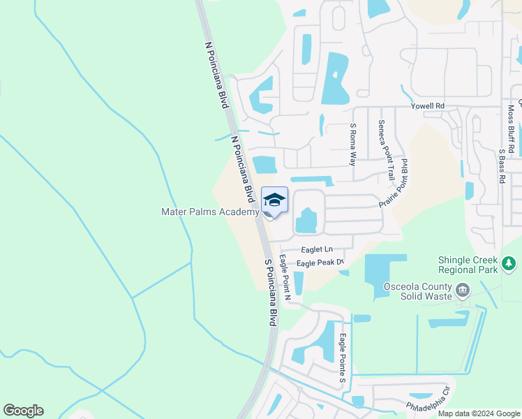 map of restaurants, bars, coffee shops, grocery stores, and more near 4760 Terra Esmeralda Drive in Kissimmee
